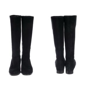 Saint Laurent suede riding boots